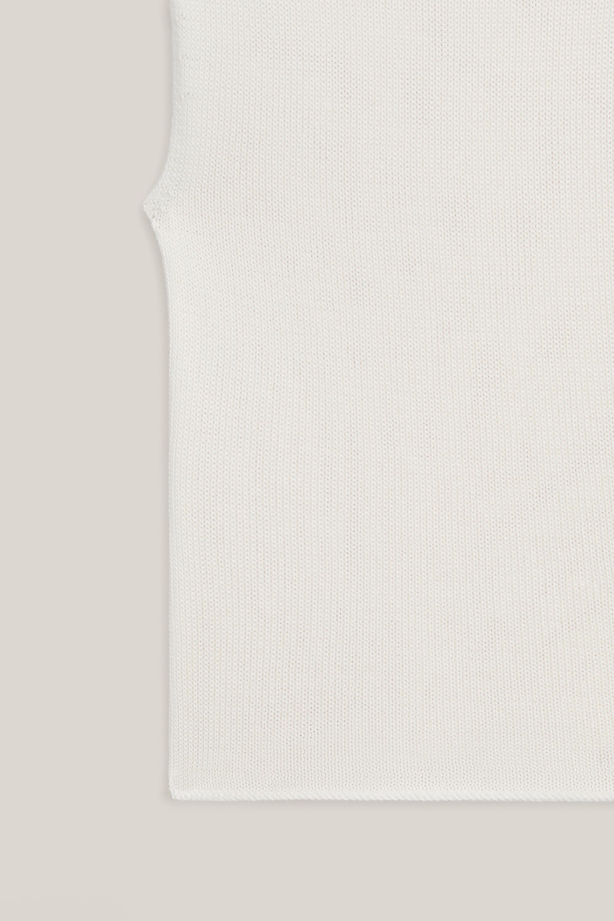 Knit cotton and silk mock turtleneck top - LIMITED EDITION